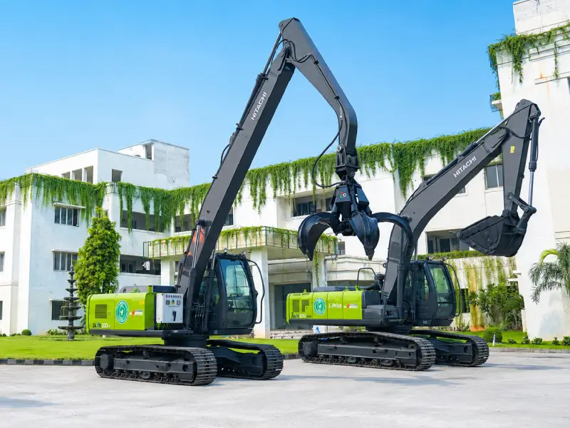 Hybrid Excavator Technology electric excavator setup